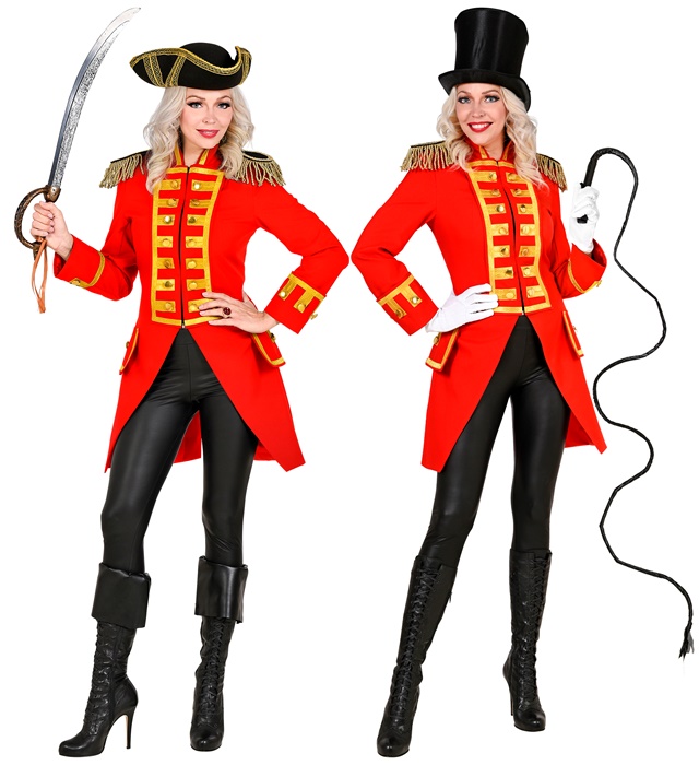 "MANTEAU DE PARADE ROUGE" pour femme
