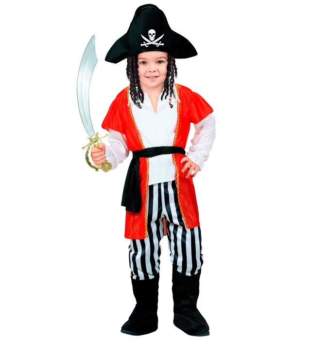"PIRATE BOY" (veste, pantalon avecsurbottes, ceinture, chapeau)