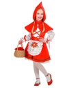 "CHAPERON ROUGE" (robe, ceinture, cape avec capuche)