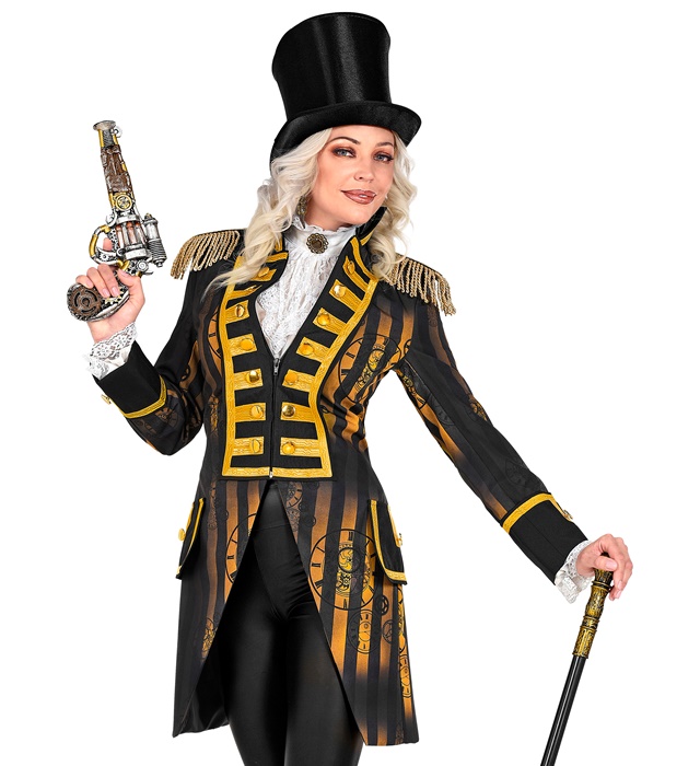 [49611] "MANTEAU DE PARADE STEAMPUNK" pour femme (S)