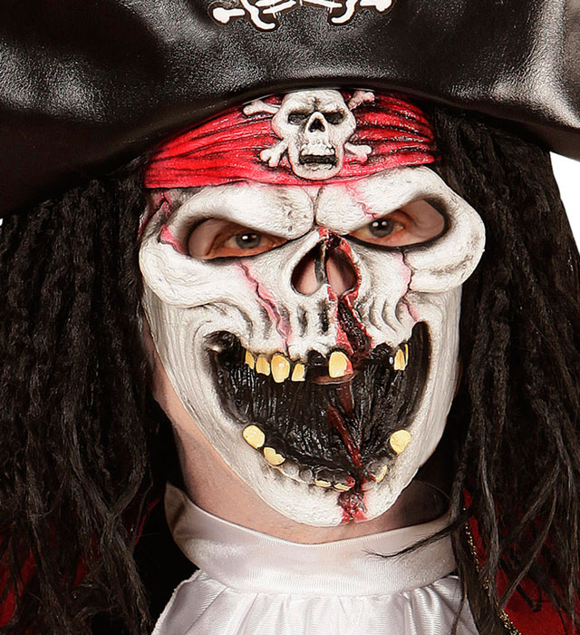 [00354] "DEMI-MASQUE POUR ENFANT PIRATE BATEAU FANTOME"