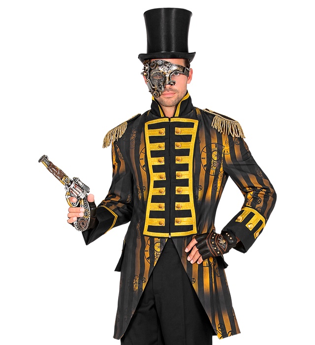 [49621] "MANTEAU DE PARADE STEAMPUNK" pour homme (S)