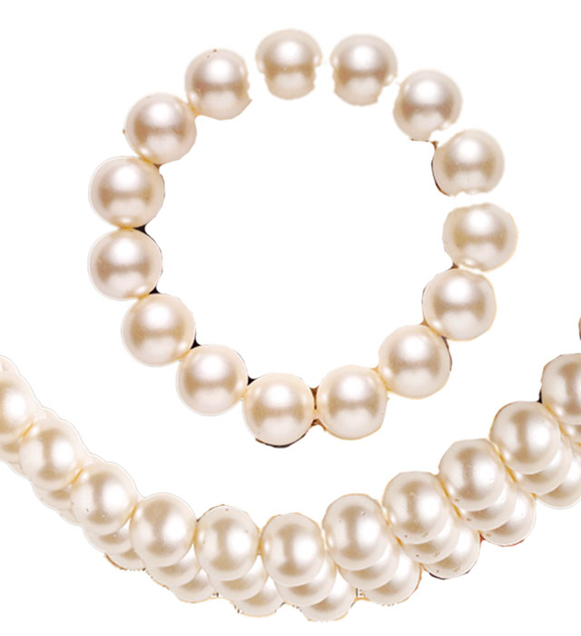 [4991L] "RAS DU COU EN PERLES & BRACELET"