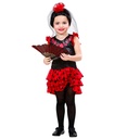 "SENORITA" (robe, couvre-chef avecfleur et voile)