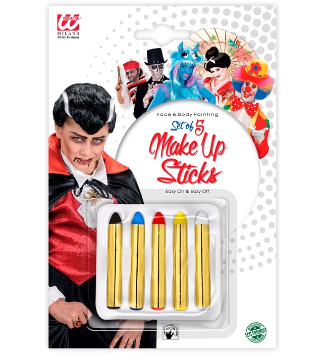 [50001] Set de "5 BATONS DE MAQUILLAGE" - 11 ml