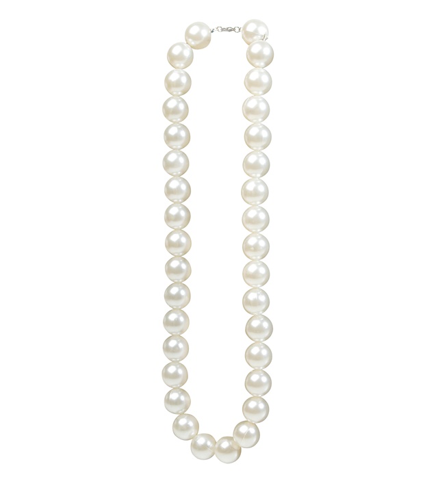 "COLLIER A GROSSES PERLES"