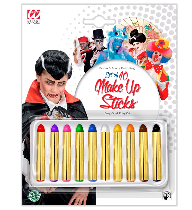 [50051] Set de "10 BATONS DE MAQUILLAGE" - 24 ml