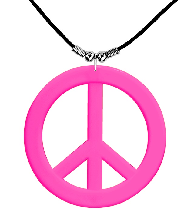"COLLIER HIPPIE ROSE NÉON"