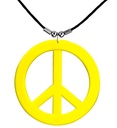 "COLLIER HIPPIE JAUNE NÉON"