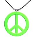 "COLLIER HIPPIE  VERT NÉON"
