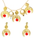 "SET GITANE" (collier, boucles d'oreilles)