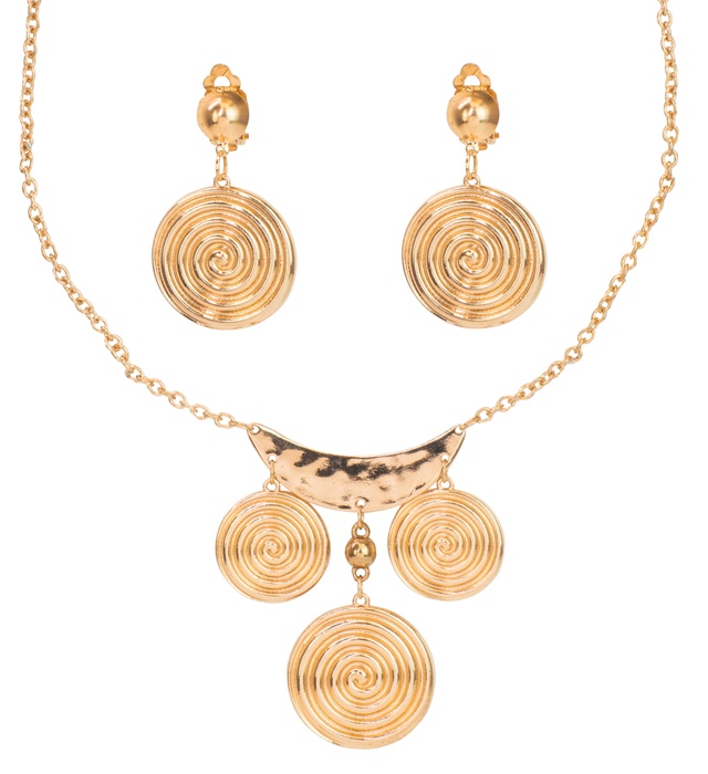 "SET ROMAINE" (collier, boucles d'oreilles)