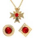 "SET DRACULA" (collier avec medaillon, 2 bagues)