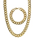 "SET GANGSTER/ RAPPEUR/ MAC" (collier en or & bracelet)