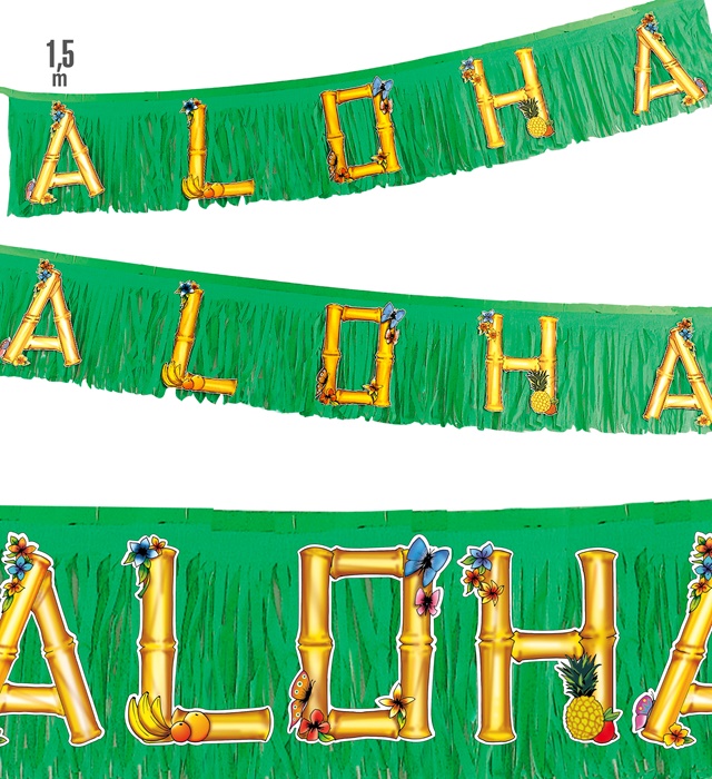 "GUIRLANDES ALOHA" H 1,50 m