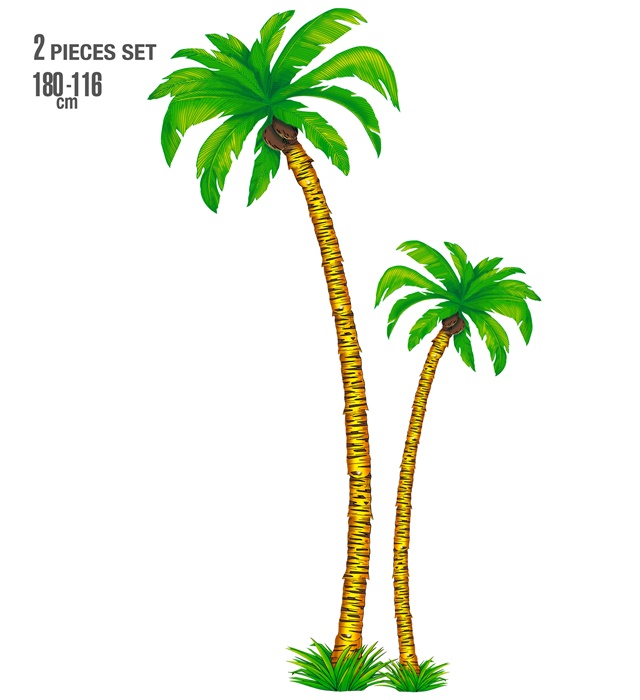 Set de "2 PALME" h 180 et 116 cm