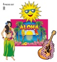 Set de "4 DECORATION HAWAIENNE" 50 cm - 4 styles