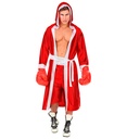 "BOXEUR" rouge (cape avec capouche et ceinture, shorts)