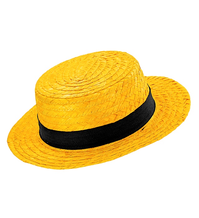 "CHAPEAU MAURICE CHEVALIER LUXE JAUNE"