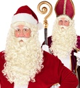 "PERRUQUE AVEC BARBE, MOUSTACHE ET SOURCILS PERE NOEL ET ST. NICHOLAS" en boite