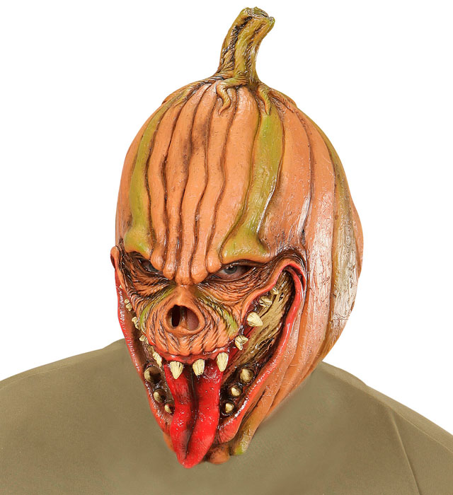 "3/4 MASQUE CITROUILLE DEMONIAQUE"