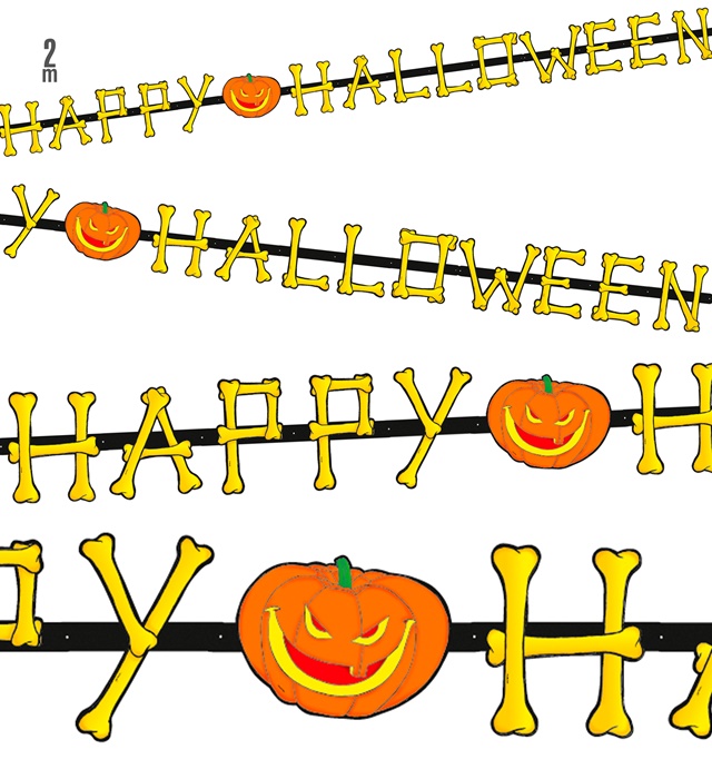 "GUIRLANDE HAPPY HALLOWEEN" 2 m environ