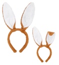 "OREILLES LAPIN MARRON" pliables