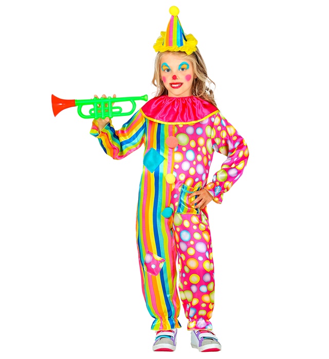 "CLOWN" (combinaison avec col, mini chapeau)