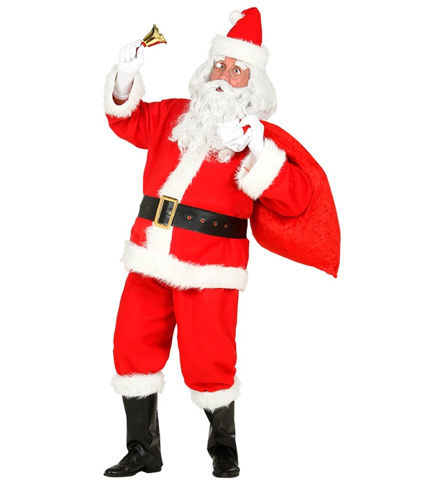"PERE NOEL" (veste, pantalon, ceinture, couvre-bottes, chapeau)