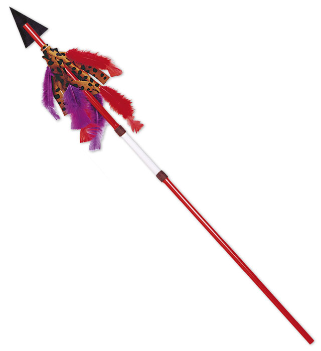"LANCE INDIENNE PLIABLE AVEC PLUME" 125 cm