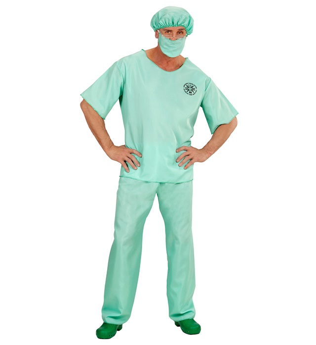 [00461] "DOCTEUR DES URGENCES" (veste, pantalon, calot, masque) (S)