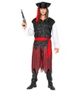 "PIRATE DES CARAIBES" (chemise avec veste, pantalon, ceinture, bandeau, chapeau)