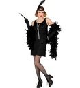 "CHARLESTON ANNEES 20 RUGISSANTES" (robe, bandeau à plumes)