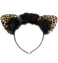 "OREILLES LEOPARD AVEC STRASS"