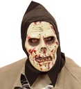 "DEMI-MASQUE ZOMBIE DES TENEBRES ACAPUCHE EN MOUSSE DE LATEX"