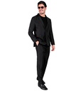 "COSTUME NOIR PAILLETE PARTY FASHION" (veste, pantalon)