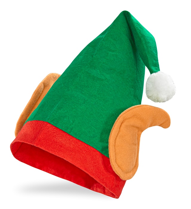 "CHAPEAU D'ELFE QUI AIDE LE PERE-NOEL AVEC OREILLES"
