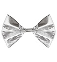 "NOEUD PAPILLON GRIS MÉTALLISÉ"