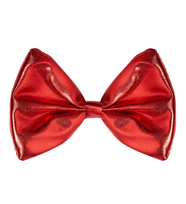 [53754] "NOEUD PAPILLON ROUGE MÉTALLISÉ"