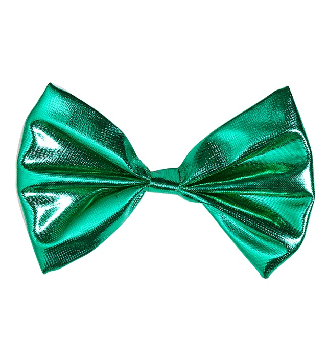 [53755] "NOEUD PAPILLON VERT MÉTALLISÉ"