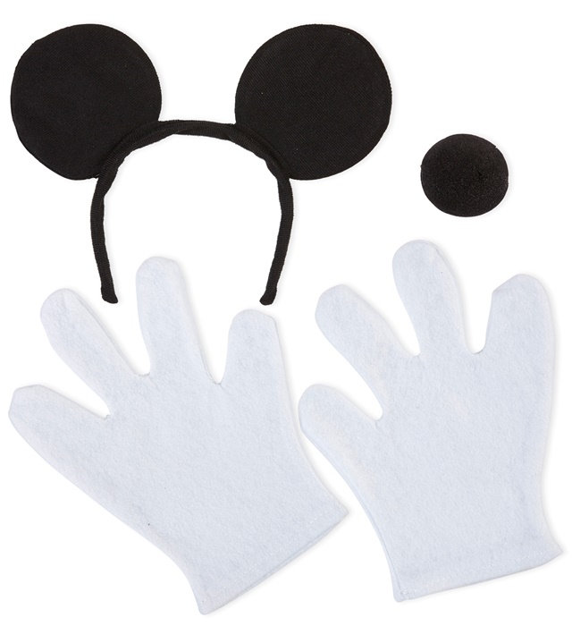 Set de "SOURIS" oreilles, nez et gants