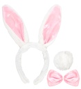 Set de "LAPINE" oreilles, noeud papillon, queue