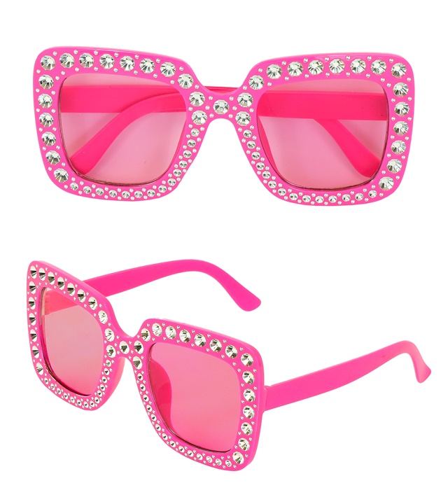 [55034] _x000D_ "LUNETTES DE PAILLETTES ROSE"