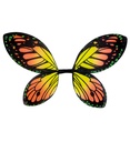 "AILES DE PAPILLON NOIRES-ORANGES-JAUNES" taille enfant 66x38 cm