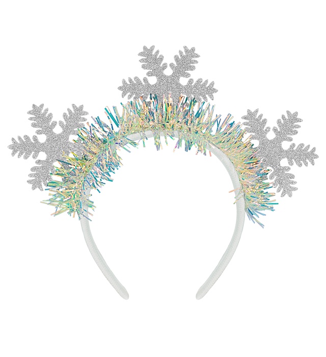 "SERRE-TETE DE FLOCONS DE NEIGE PAILLETTES"