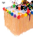 "TABLE TROPICAL AVEC HIBISCUS" - 275x75 cm - set de 6