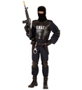 "AGENT S.W.A.T." (combinaison, gilet pare-balles, ceinture avec holster et bourse, protège-genoux et coudes, masque)