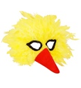 "MASQUE D'OISEAU A PLUMES JAUNES"