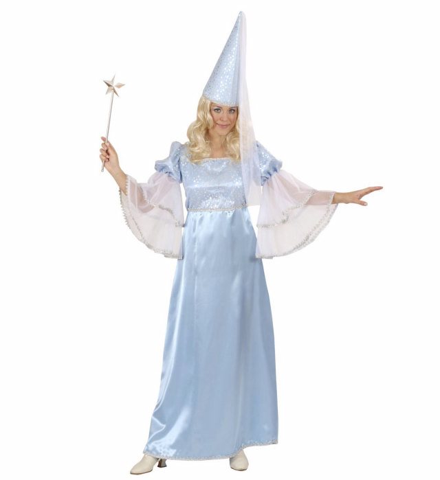 "FEE TURQUOISE" (robe, chapeau avec voile)