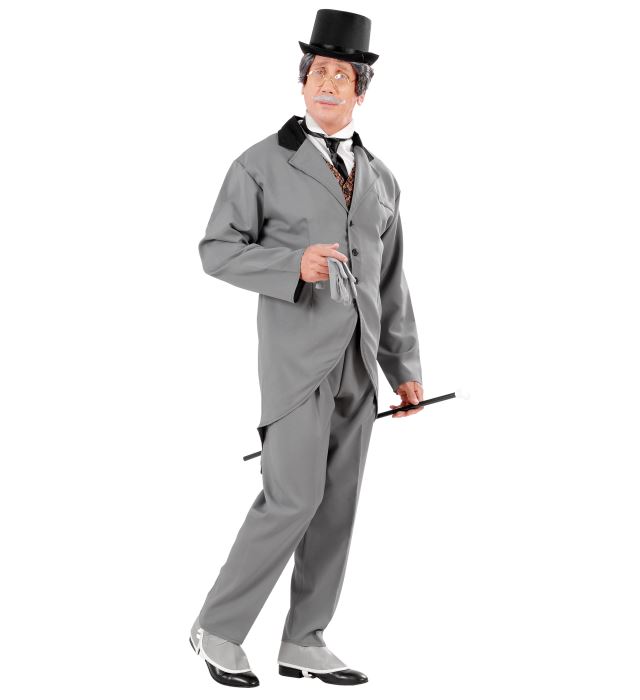 [55942] "GENTLEMAN DU XXe SIECLE" (frac avec veste, jabots, cravate, pantalon) (M)